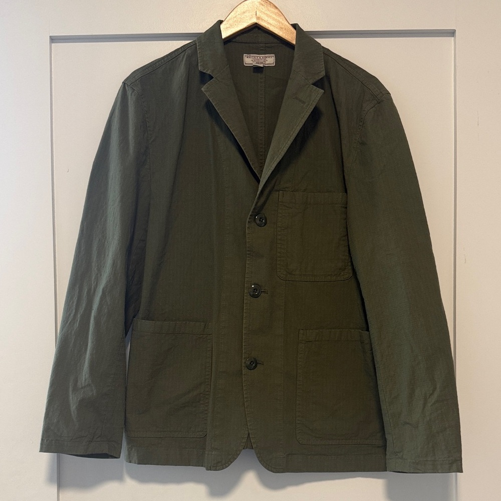 Men's Military Style Dark Green Jacket